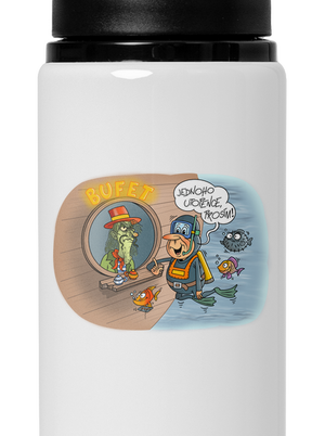 Jednoho utopence lahev na vodu White