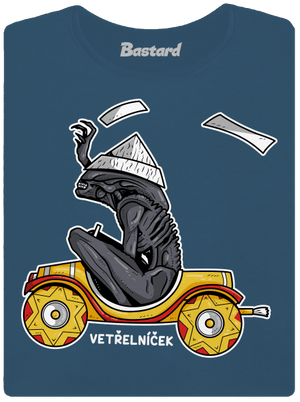 Vetřelníček dámské tričko premium Petrol Blue