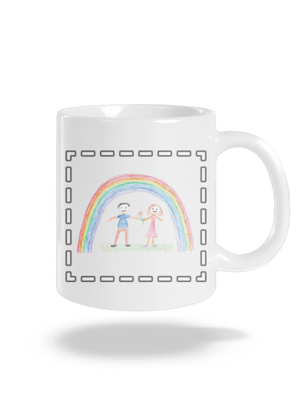 Dětské kresby - nahraj vlastní klasický hrnek White