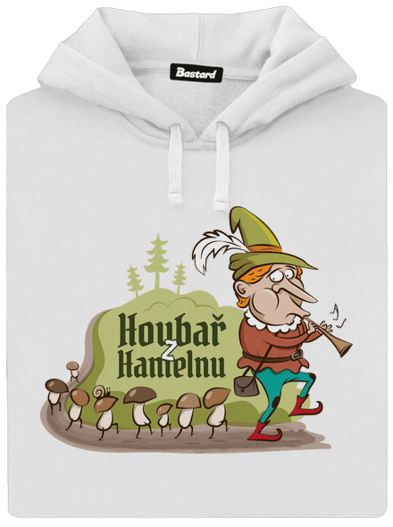 Houbař z Hamelnu dámská mikina klokanka White