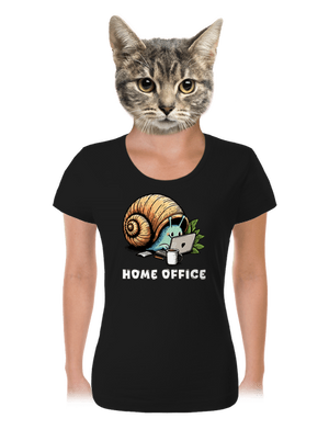 Šnekův home office dámské tričko Black