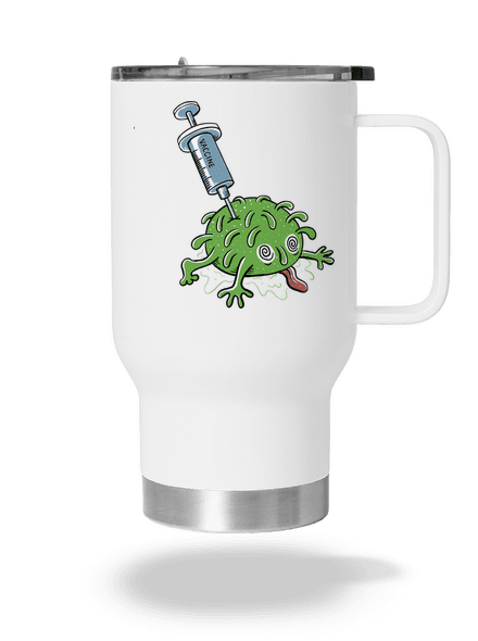 Zapíchlý covid termohrnek White