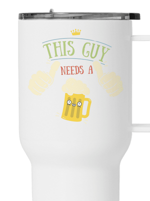 Tenhle týpek potřebuje pivo termohrnek White