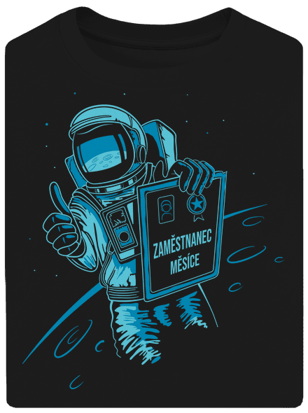Zaměstnanec měsíce unisex tričko oversized Black