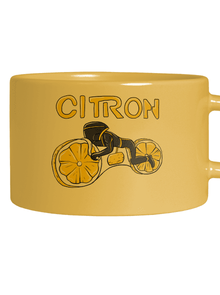 Citron Legacy hrnek makronka Yellow Macaron