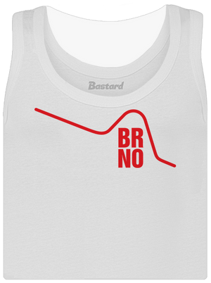 Brno dámské tílko klasické White