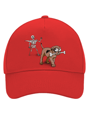 Kostlivec kšiltovka baseballka Classic Red