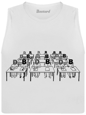 Cimrman: Debil, blbeček dámské tílko volné White