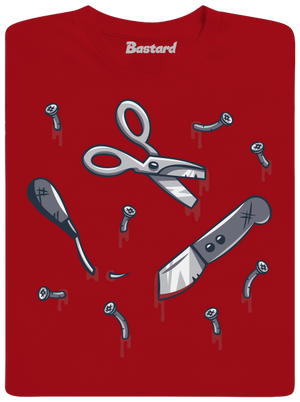 Halloween nářadí pánské dlouhý rukáv Red