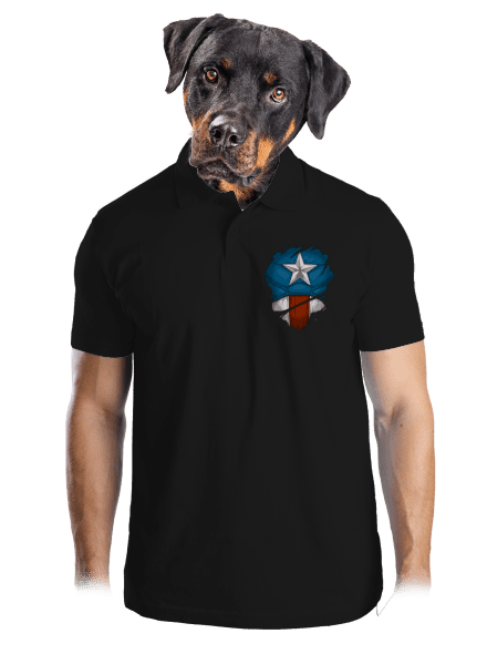 Captain Inside pánská polokošile Black