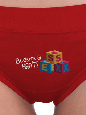 Budeme si hrát dámské kalhotky Red Mal