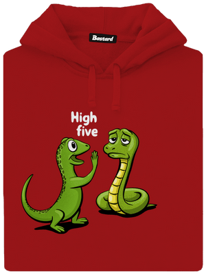 High Five dámská mikina klokanka Red Mal