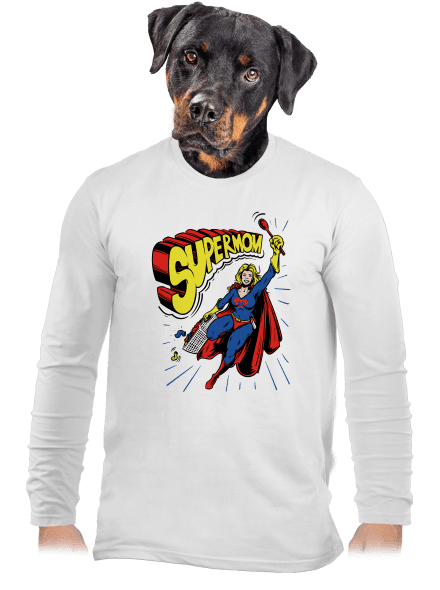 Supermom pánské dlouhý rukáv White