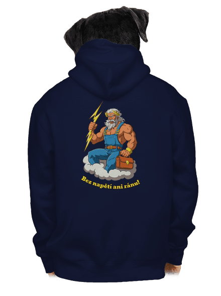 Bez napětí ani ránu pánská mikina na zip Navy