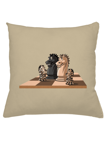 Šachová rodina polštář Beige