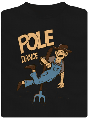 Pole Dance dětské sportovní tričko Black