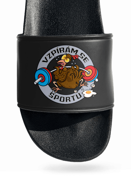 Vzpírám se sportu pantofle Black