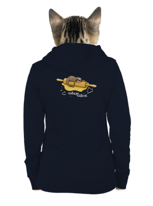 Miluju válení dámská mikina na zip Navy Mal