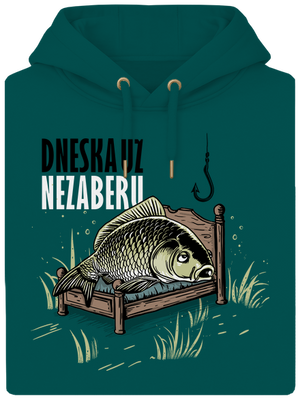 Dneska už nezaberu unisex mikina premium Emerald Green