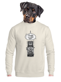 unisex mikina bez kapuce