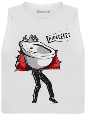 Bidet dámské tílko volné White