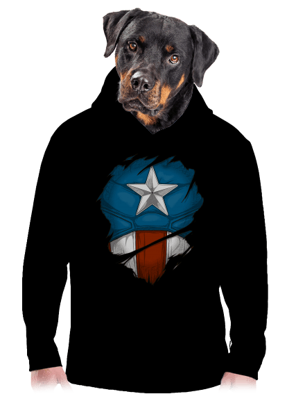 Captain Inside pánská mikina klokanka Black