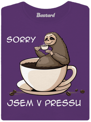 V pressu dámské tričko premium Purple