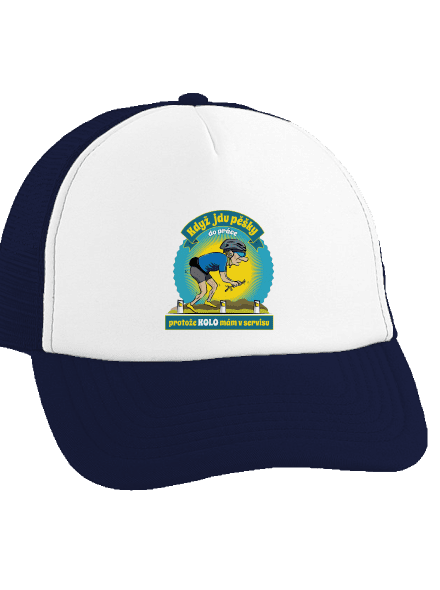 Závislost na kole kšiltovka truckerka French Navy cap