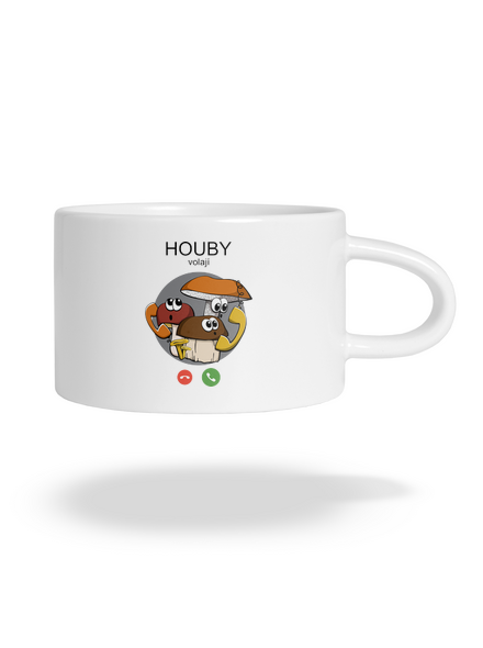 Houby volají hrnek makronka White
