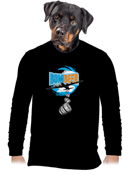 BomBeer pánské dlouhý rukáv Black