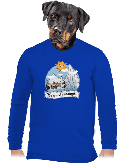 Hory mě přitahují pánské dlouhý rukáv Royal Blue