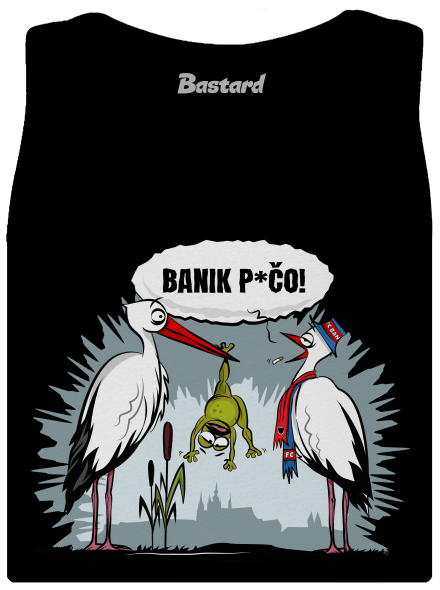 Banik p*čo! dámské tílko klasické Black