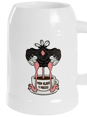 Mám hlavu v pressu půllitr White