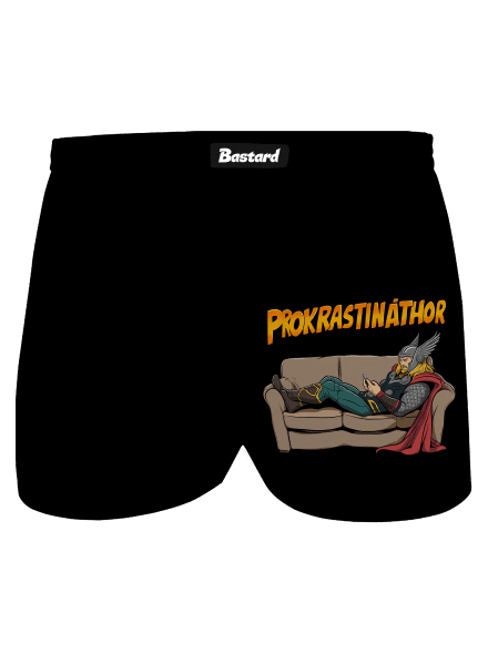 Prokrastináthor pánské trenky Black