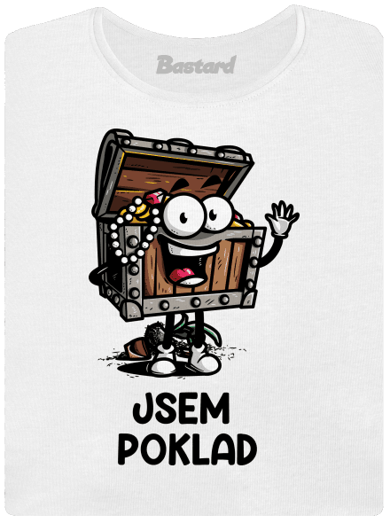 Jsem poklad dámské tričko s lemem White