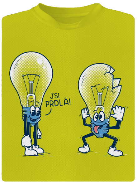 Prdlá dětské sportovní tričko Neon Yellow