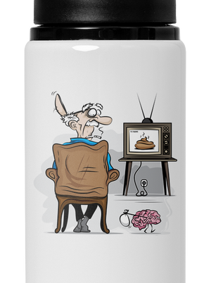 TV News lahev na vodu White