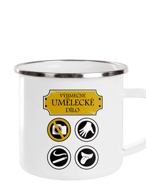 Umělecké dílo plecháček White