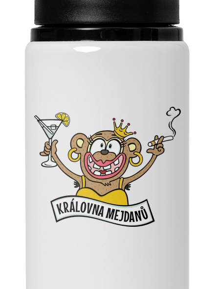 Královna mejdanů lahev na vodu White