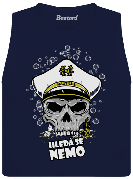 Kapitán Nemo dámské tílko volné Navy