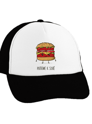 Patříme k sobě kšiltovka truckerka Black cap