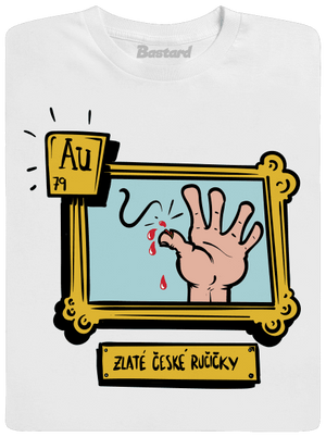 Zlaté české ručičky pánské dlouhý rukáv White