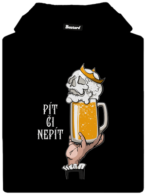 Pít či nepít pánská mikina klokanka Black