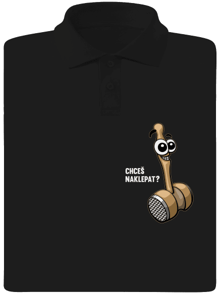 Chceš naklepat? pánská polokošile Black