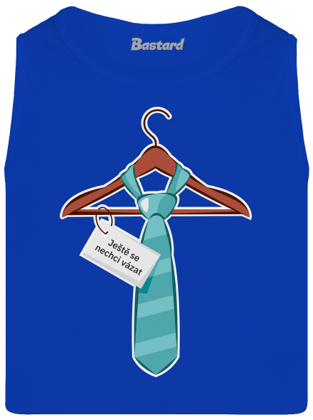 Nechci se vázat pánské tílko Royal Blue