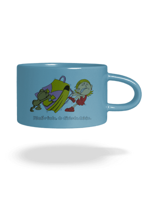 Školačka hrnek makronka Blue Macaron