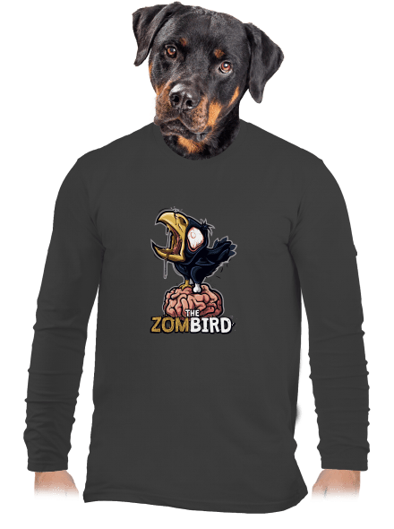 Zombird pánské dlouhý rukáv Dark Grey