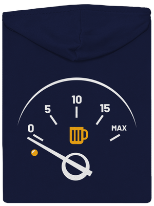 Prázdná nádrž pánská mikina na zip Navy