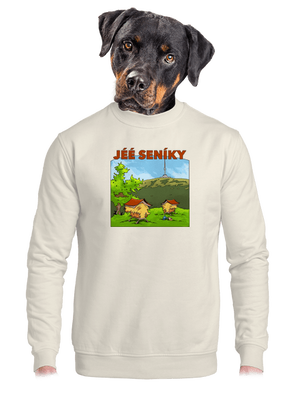 unisex mikina bez kapuce