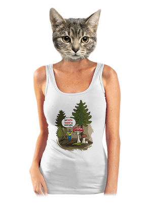 Bacha houbař dámské tílko klasické White